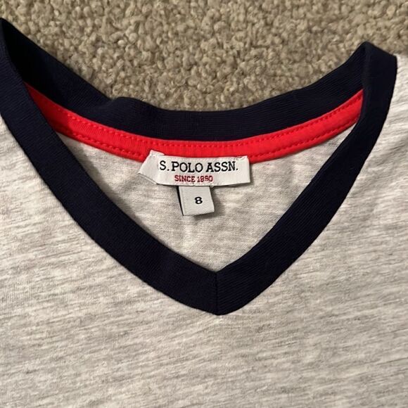 U.S. Polo Assn girls PJ set size 8 New - Picture 4 of 5